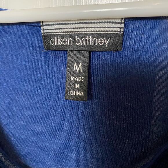 Allison Britney Short Sleeve drape Neck Jumpsuit M - Picture 3 of 5